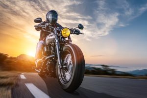 Motorbike,On,The,Road,Riding.,Having,Fun,Driving,The,Empty