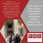 PWD First Party Jury Verdict 800k